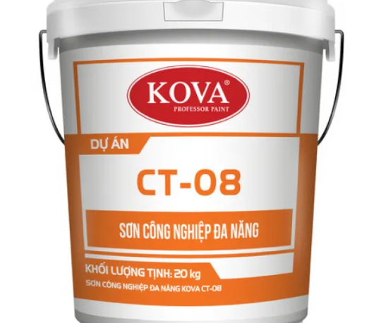 Sơn công nghiệp đa năng KOVA CT-08 nhám màu khác thùng 20Kg