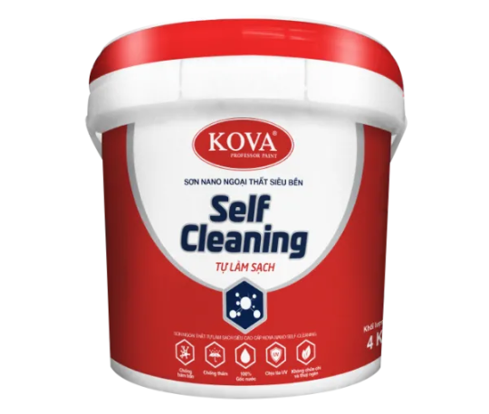 Sơn ngoại thất tự làm sạch Kova Nano Self-Cleaning bóng lon 3,5L