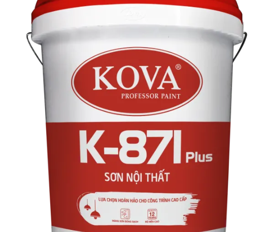 Sơn nước bóng cao cấp trong nhà Kova K-871 Plus lon 3,5L