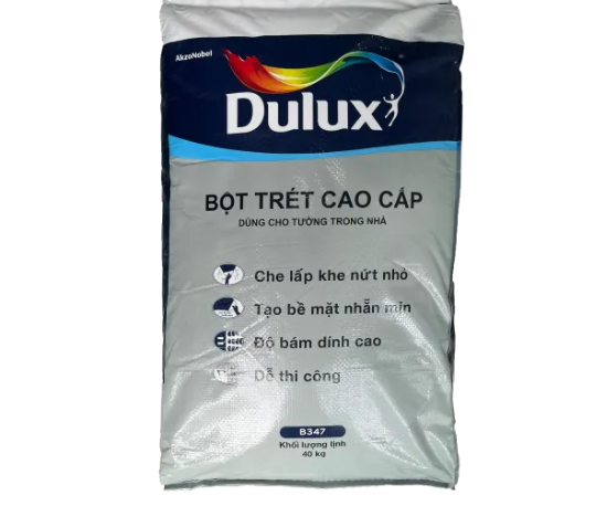 Bột trét tường cao cấp trong nhà DULUX B347 - 40kg