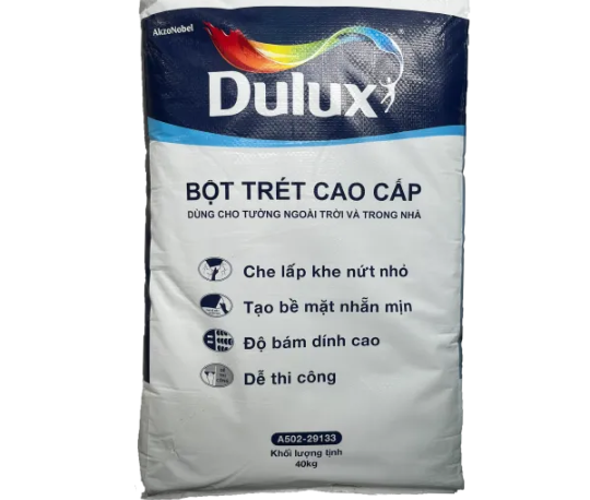 Bột trét tường nội ngoại thất Dulux A502 - 40 kg