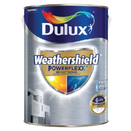Sơn ngoại thất Dulux Weathershield Powerflexx bóng GJ8B 5L
