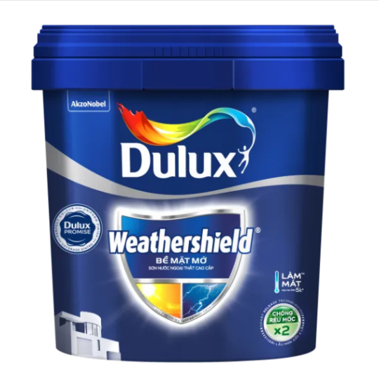 Sơn ngoại thất Dulux Weathershield bề mặt mờ BJ8 5L