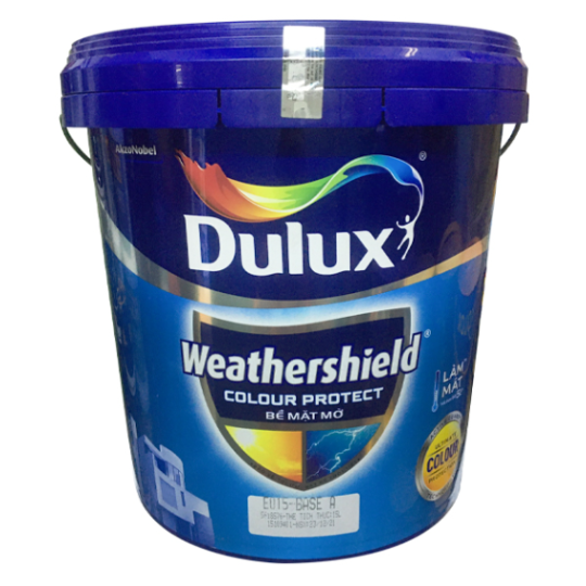 Sơn ngoại thất Dulux Weathershield Colour Protect bề mặt mờ E015 thùng