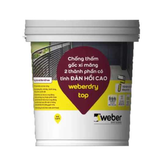 Chống thấm gốc xi măng weberdry top - Thùng 15Kg