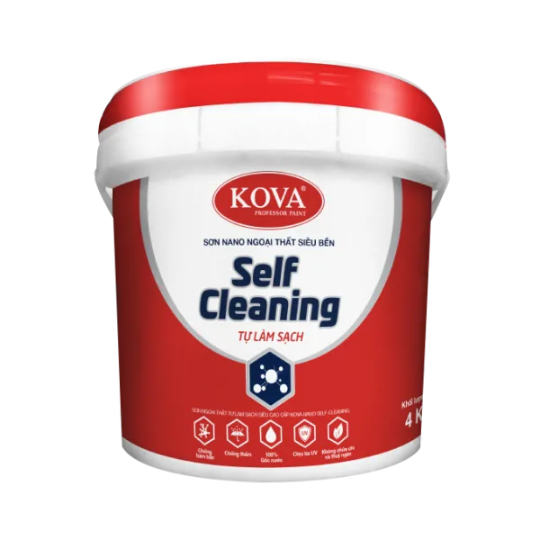 Sơn ngoại thất tự làm sạch Kova Nano Self-Cleaning bóng lon 3,5L