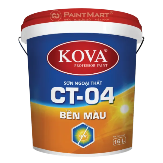 Sơn ngoại thất cao cấp KOVA CT-04 BỀN MÀU - THÙNG 16L