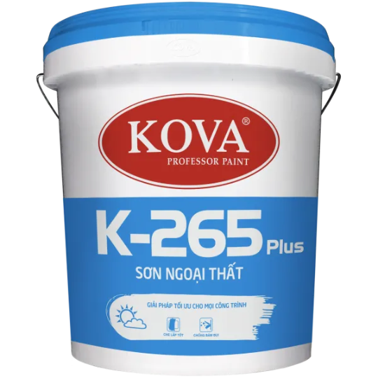 Sơn nước ngoài trời không bóng Kova K265 Plus lon 3,5L