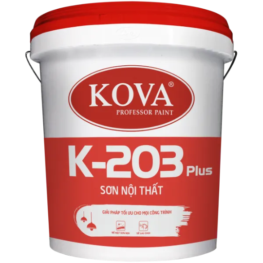 Sơn nước nội thất không bóng KOVA K-203 Plus THÙNG 16L