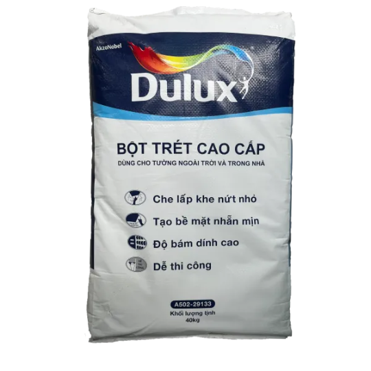Bột trét tường nội ngoại thất Dulux A502 - 40 kg