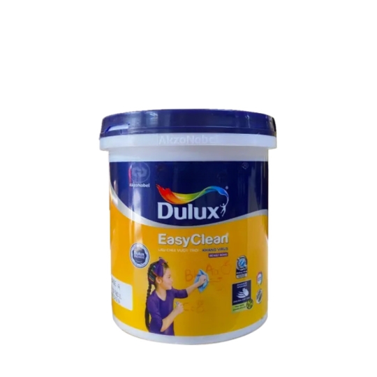 Sơn nội thất Dulux Easyclean lau chùi vượt trội kháng Virus bề mặt bóng 99AB - Lon 1L
